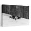 «Curious Dog Peeking Under Fence Playful Rustic Contemporary», art mural-129549244