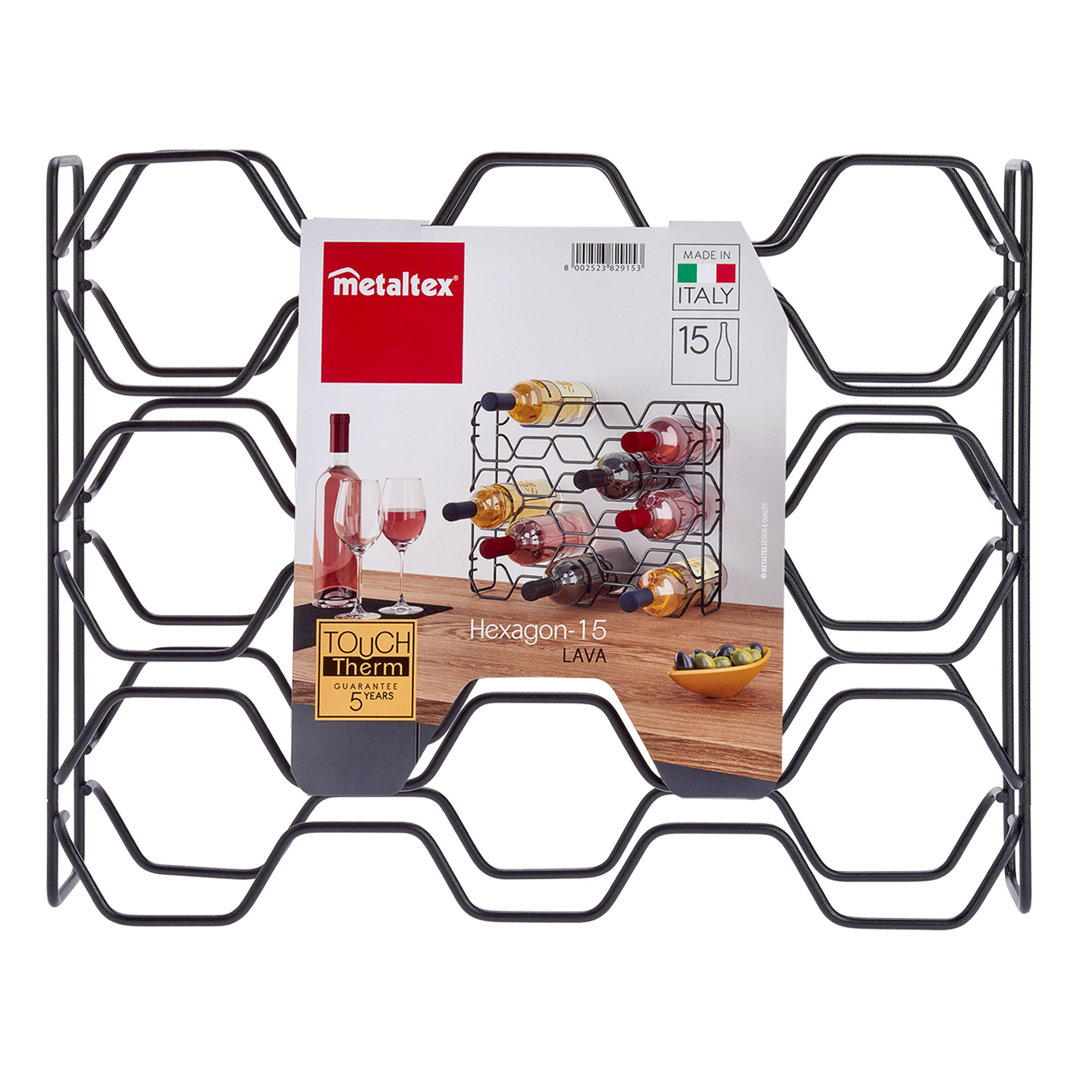Wine Bottle Rack in Black