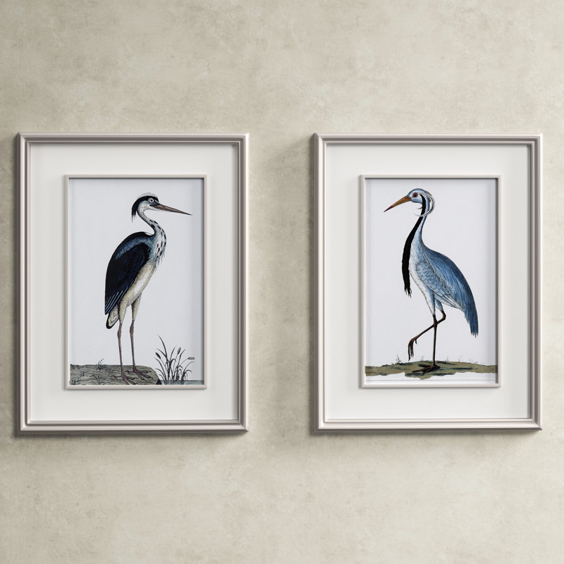 "Shore Birds" by Grace Feyock Matted Framed Painting Print 