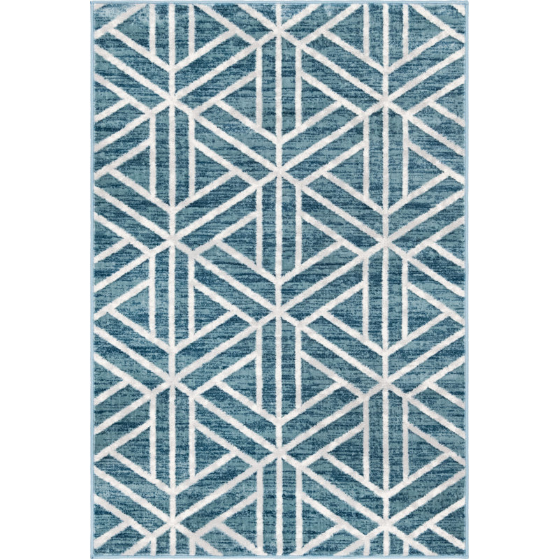 Nucla Geometric Indoor Rug, Rectangle 4'1" x 6'1"