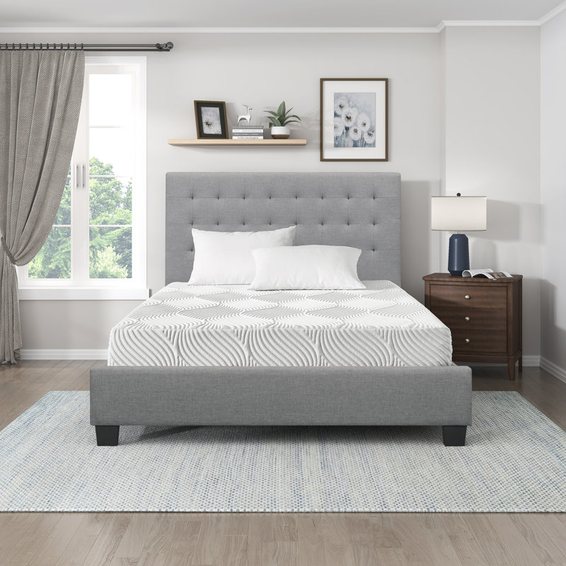 Gallardo 10" Modern & Contemporary Queen Gel-Infused Memory Foam Mattress with Breathable Tencel Cover, Queen