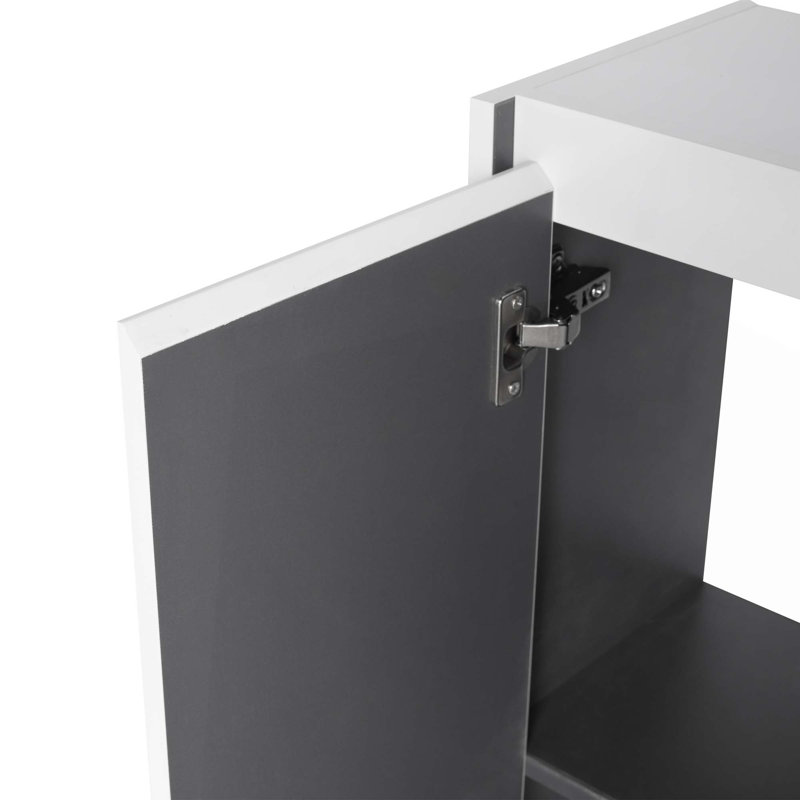 Bathroom Side Cabinet,6-Soft Close Doors,Float Mounting Design