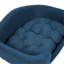 Lit pour chien bleu marine avec fonctionnalité Mid-Century moderne, coussin et pieds en bois de bouleau stable, lit de style assemblage, bleu, ferme requis
