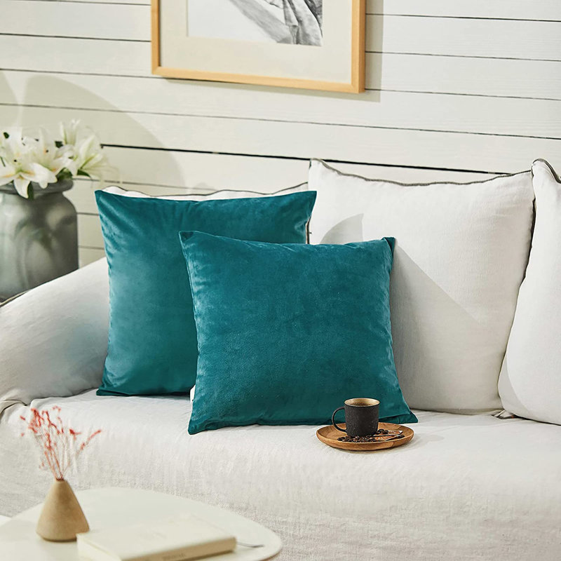 Square Pillow Cover, 16" x 16", Teal