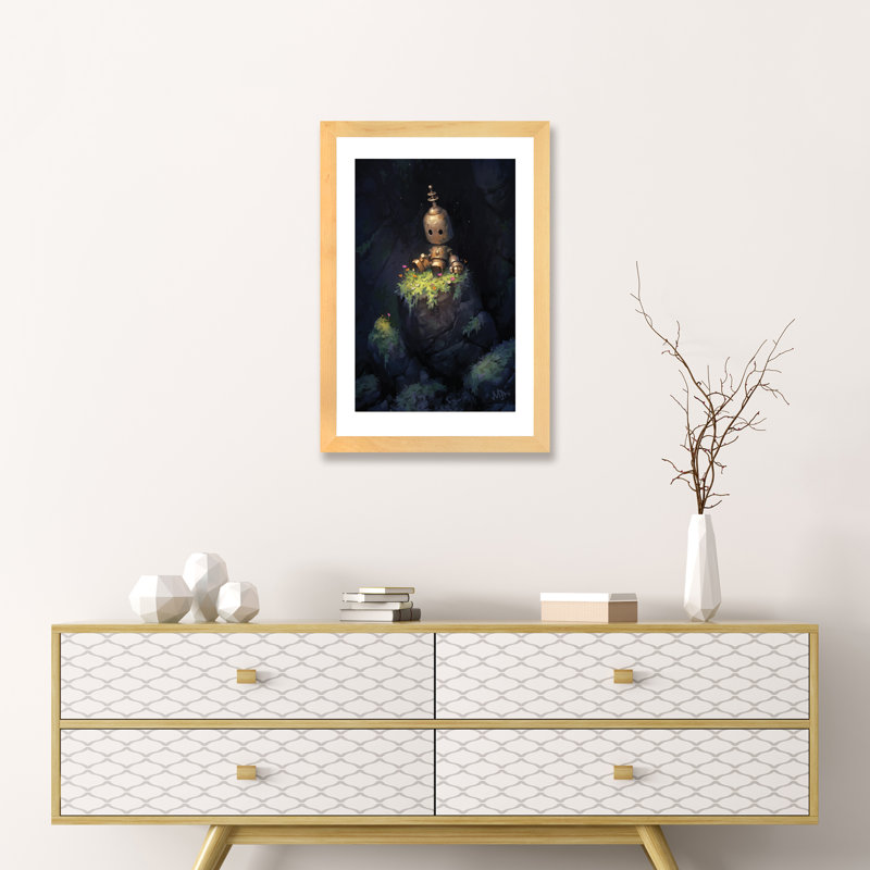 Art sur toile Secret Garden, Papier encadré naturel, H 32 po x l 24 po x P 1 po
