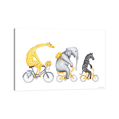 Yellow Trio by Amélie Legault - Wrapped Canvas Print