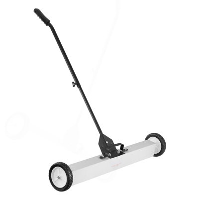55Lbs Rolling Magnetic Sweeper With Wheels,Push-Type Magnetic Pick Up Sweeper, 36-Inch Large Magnet Pickup Lawn Sweeper With Telescoping Handle, Easy Cleanup Of Workshop Garage Yard