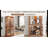Dark Oak Lighted Curio China Cabinet With Glass Doors-379247718