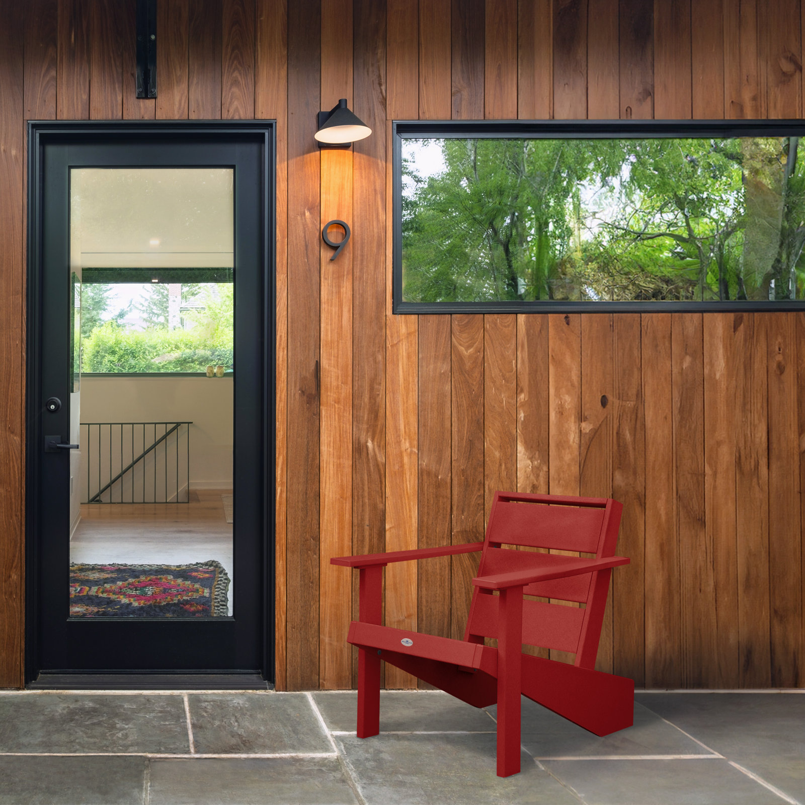Adirondack Chair, Boathouse Red