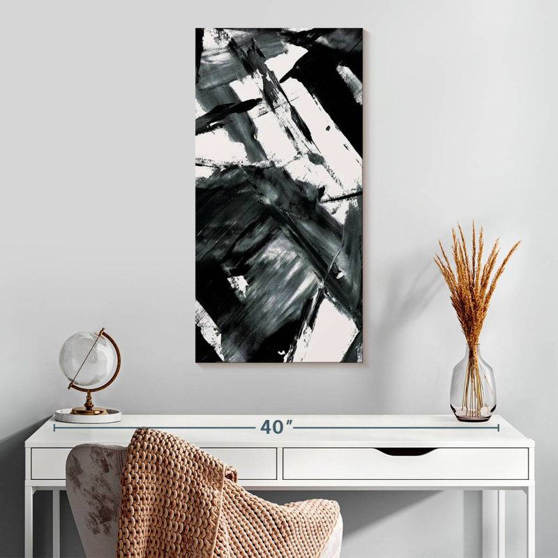 Harrop Black Brush Strokes