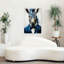 Blue Tuxedo Zebra Contemporary Zebra Wall Art Print-1512126723