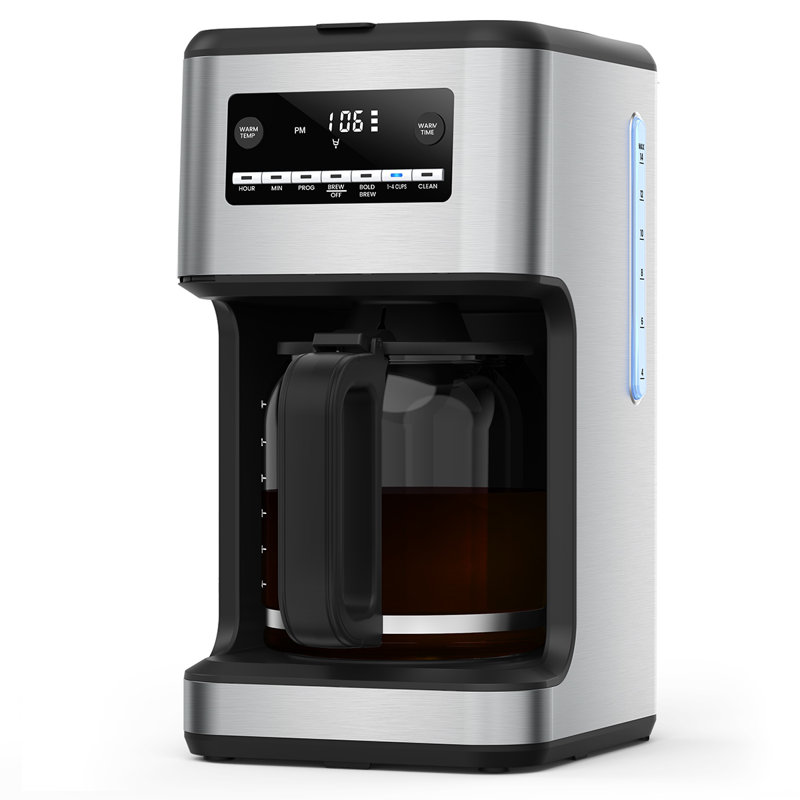 Cafetière avec carafe de 14 tasses et fonction de minuterie