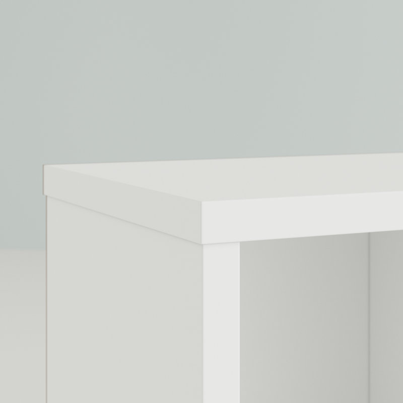 Darryl TV Stand for TVs up to 50", White/Yellow