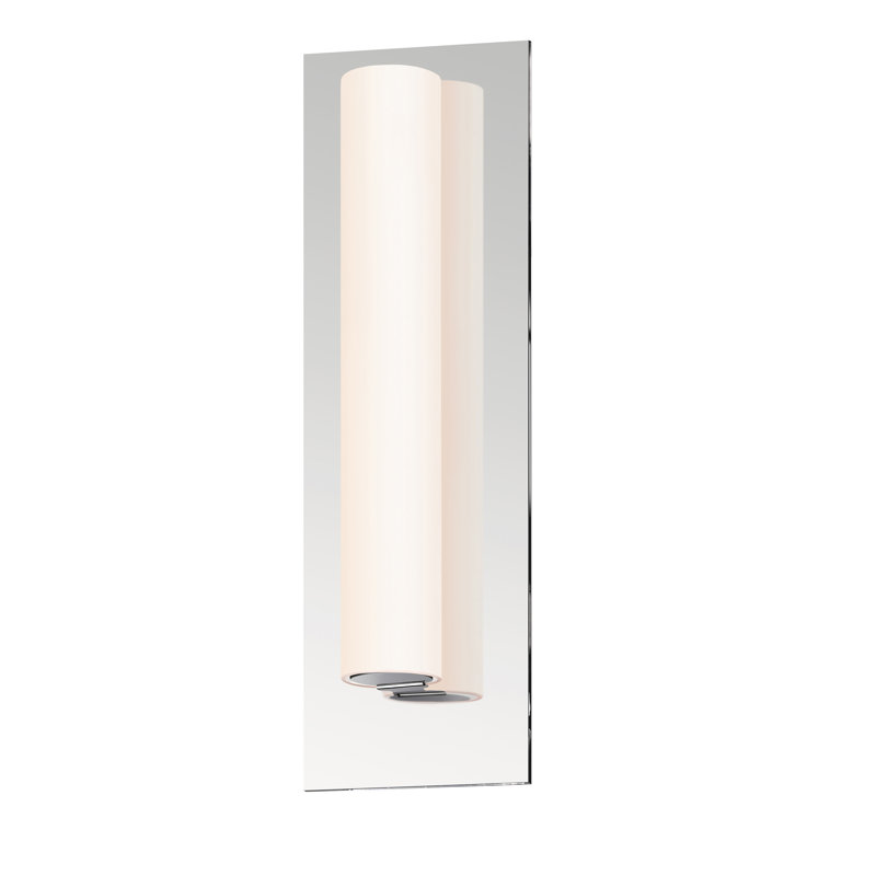 Plafonnier encastré 1 lumière Tubo, Chrome poli, Plat