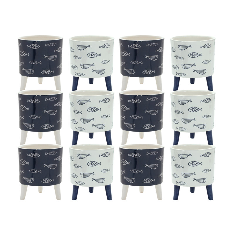 Putterman 12-Piece Dolomite Pot Planter Set