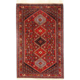 Hand Woven Cotton and Wool Oriental Area Rug