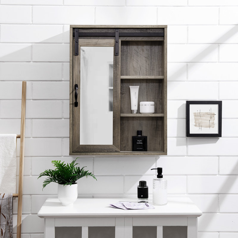 Jalia Bathroom Cabinet, Gray Wash