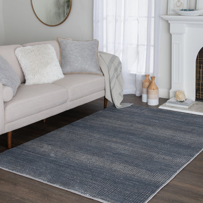 Ebern Designs Allure Johenzah Gray Area Rug