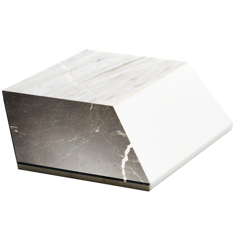 Cadmus 8" X 9.21" Marble Geometric Mosaic Wall & Floor Tile (0.51 Sq. Ft. / Sheet)