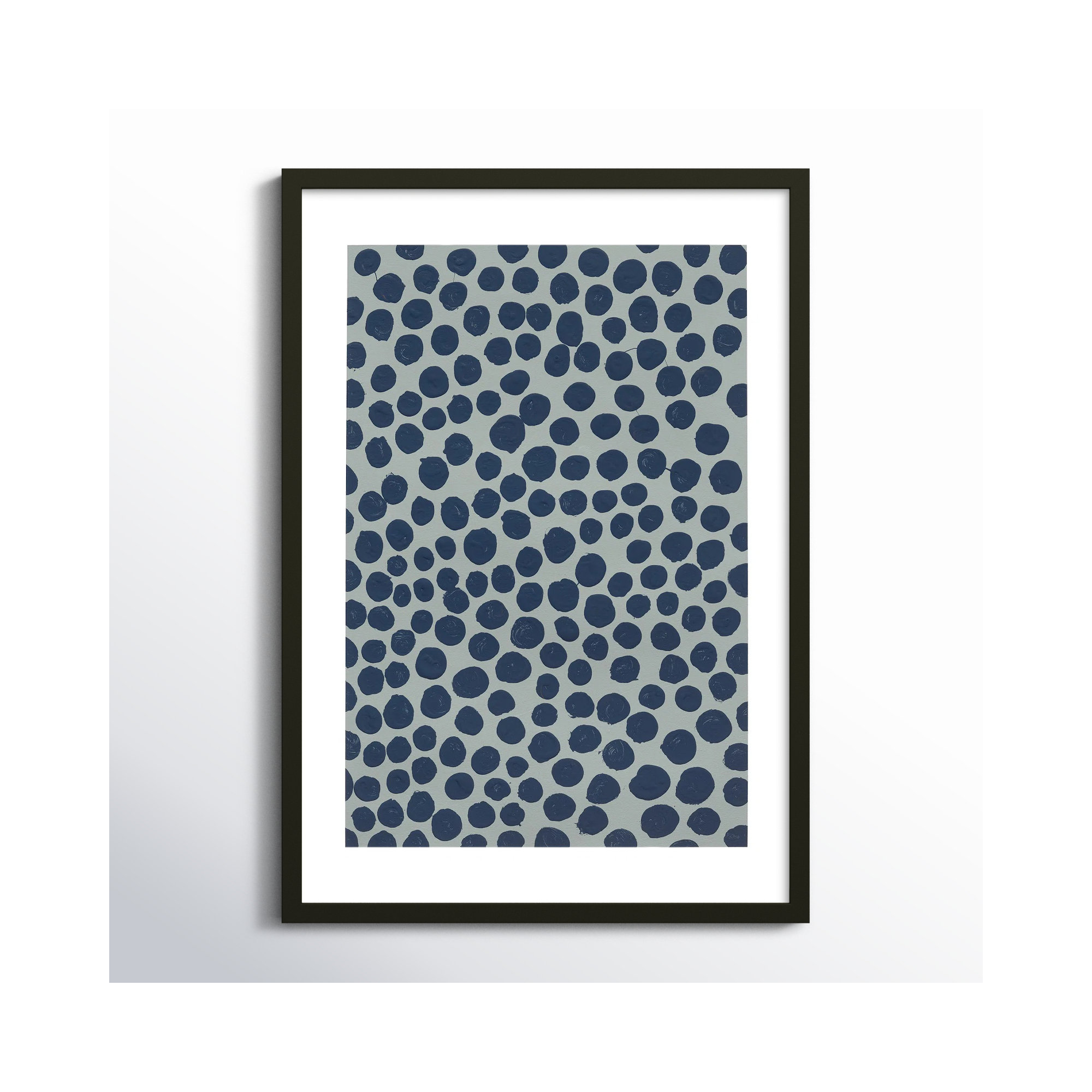 Blackberry On Gray by Michela Sorrentino, Black, 38" H x 26.5" W x 1.25" D