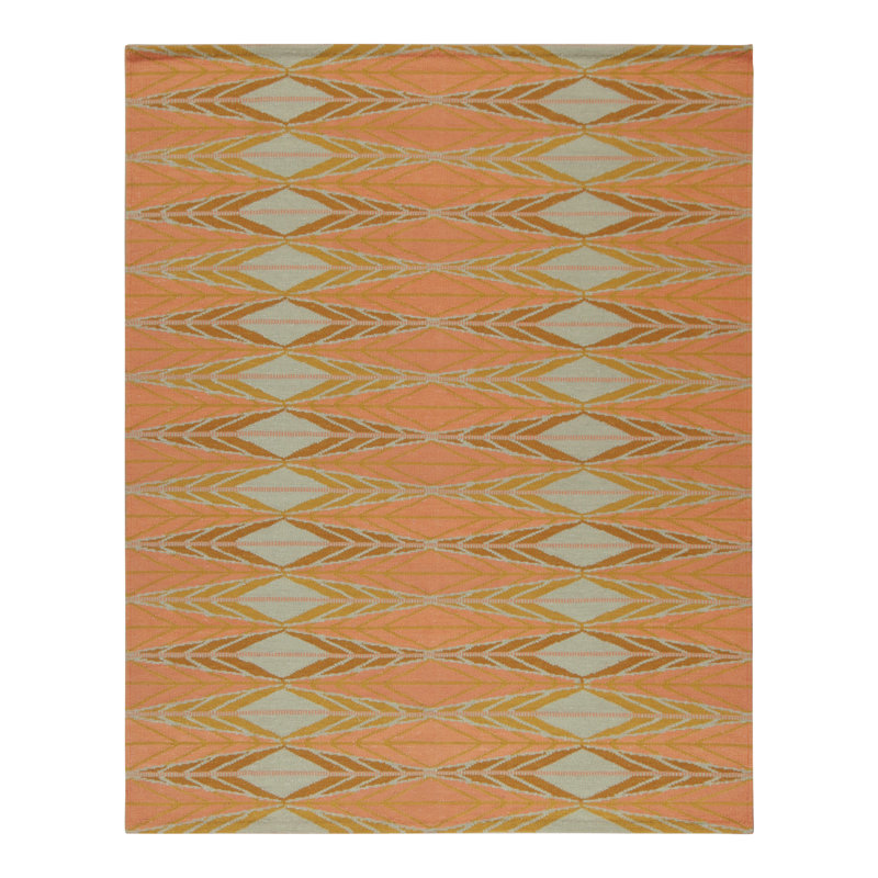 Scandinavian Wool Geometric Area Rug, Rectangle 14' x 20'