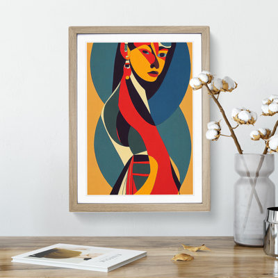 Bold Woman in Abstract - Wall Art