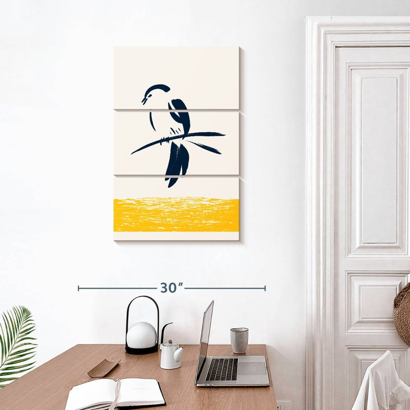 Oiseau chanteur Brampt, H 32 po x l 20 po