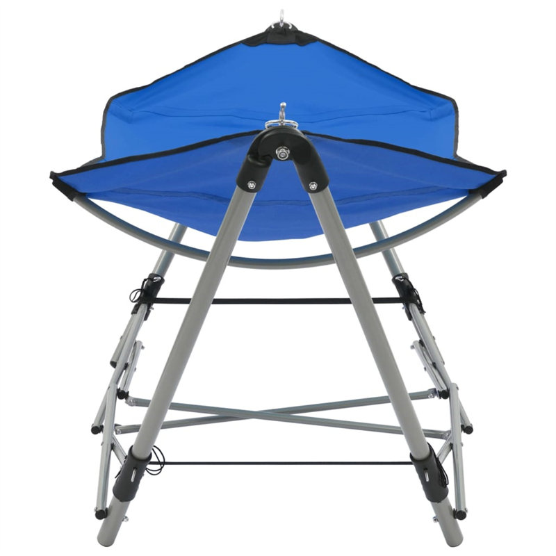 Folding Camping Hammock with Stand, Blue
