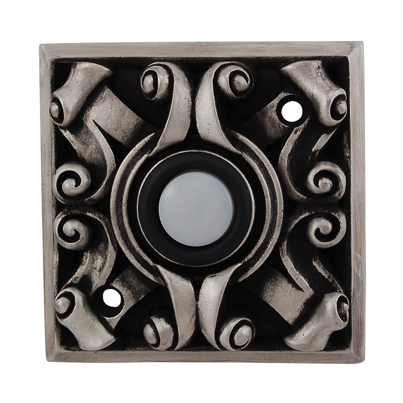 Sforza Push Button, Antique Nickel