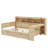 Tiaisha Full Size Multi-functional Bed with Two Storage Drawers and Study Desk-1340076102