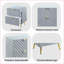 Table de chevet 2 tiroirs Gaines Gray