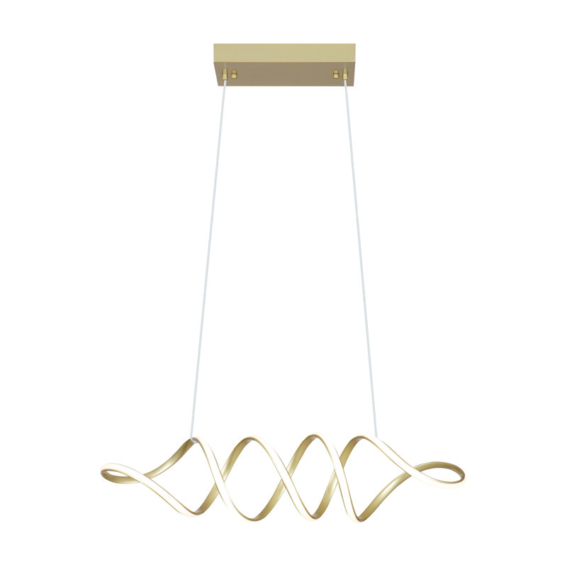 Lustre géométrique unique à 1 lumière DEL