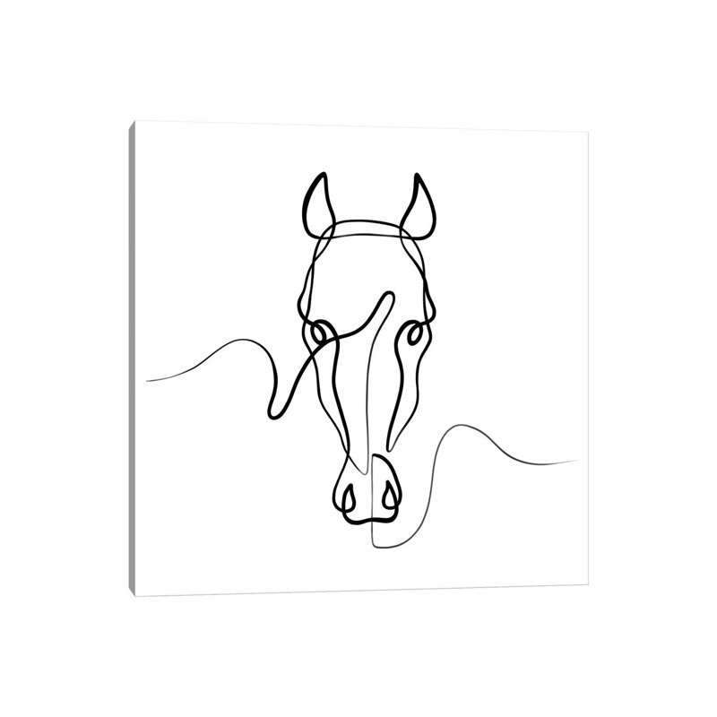Horse II by Dane Khy - Wrapped Canvas Gallery-Wrapped Canvas Giclée, 30.48cm H x 30.48cm W