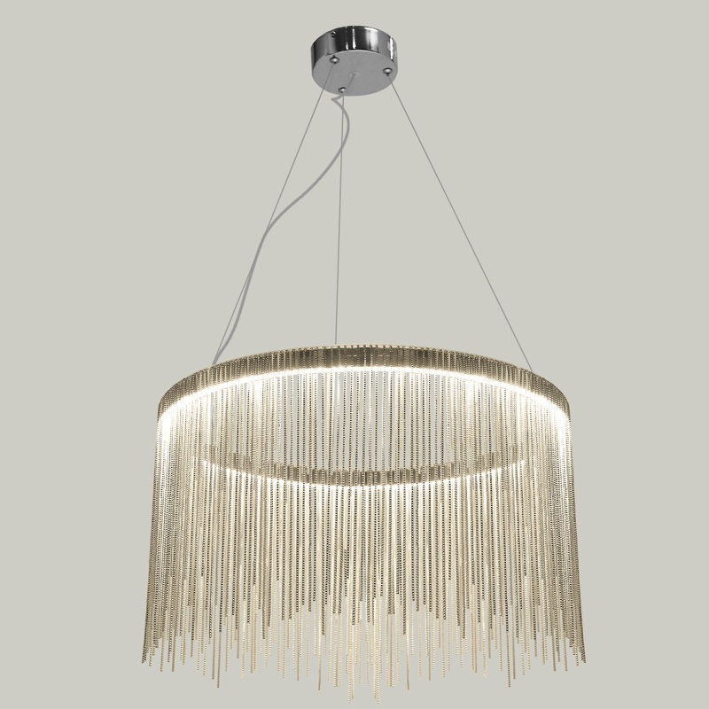 Cateno 19.7" Unique/Statement Drum LED Chandelier