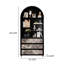 Black Multi-Tier Storage Bookcase