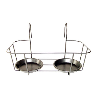 Balcony Pot Hanger Double Grey