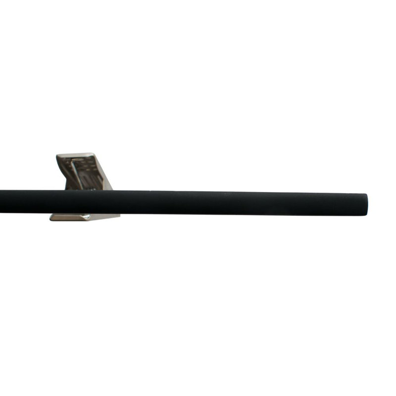 Cintre antidérapant en bois naturel pour jupe / pantalon Dennis, Noir foncé