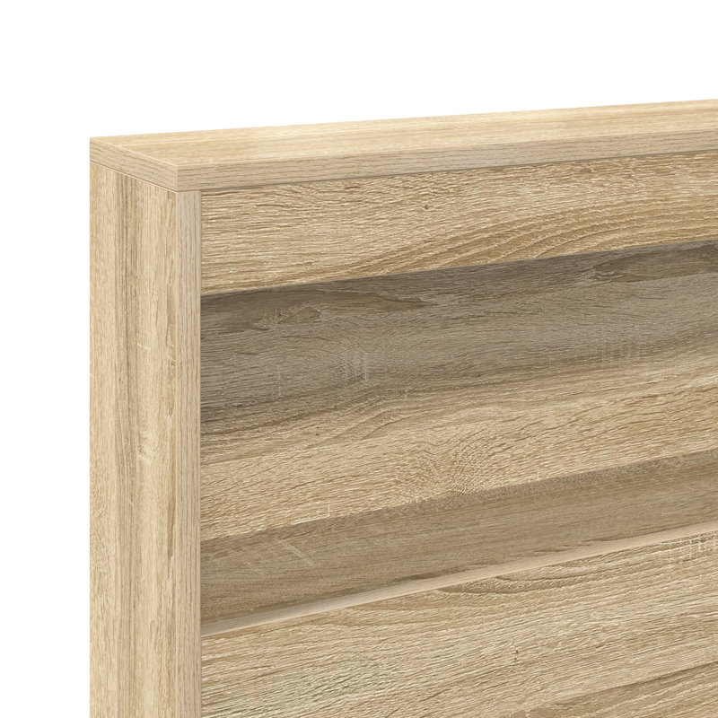 Bookcase Bed Engineered Wood, European Double (140 x 200 cm), Sonoma Oak