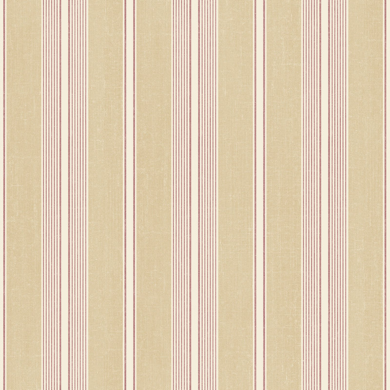 Dristy 10m x 52.8cm Matte Wallpaper Roll, Beige/Red