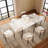 Drea 47" To 71" Extendable Rectangular Sintered Stone Dining Table Seat 4-6