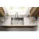33-in. 50/50 Double Bowl Drop-in or Undermount Kitchen Sink with Thick Deck and Grids