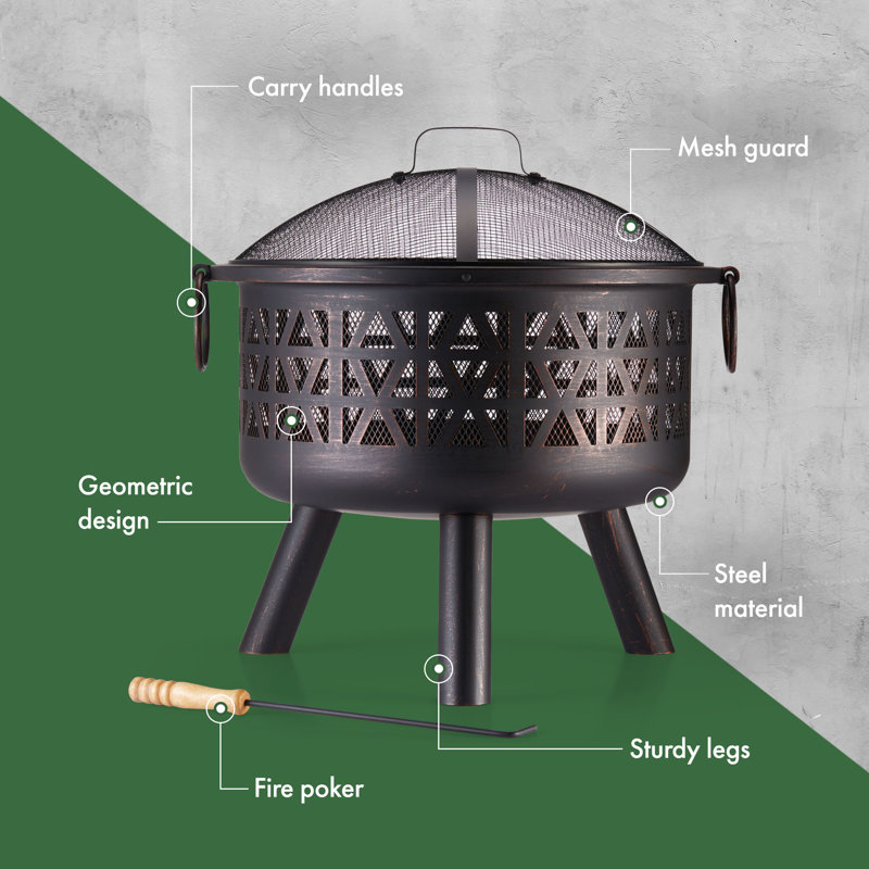 Round Steel Smokeless Fire Pit
