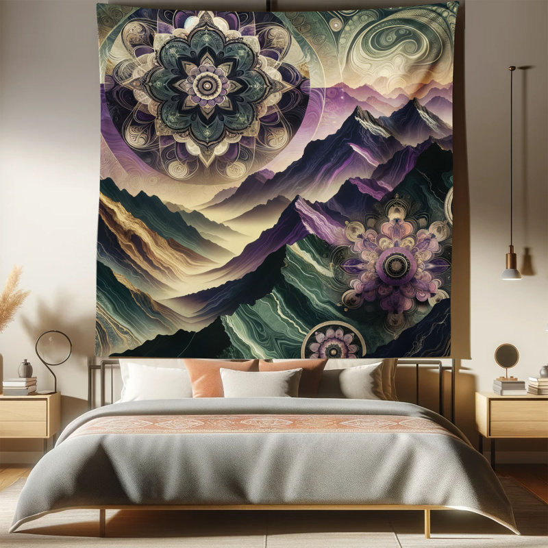 Tapisserie en microfibre, H 88 po x l 88 po