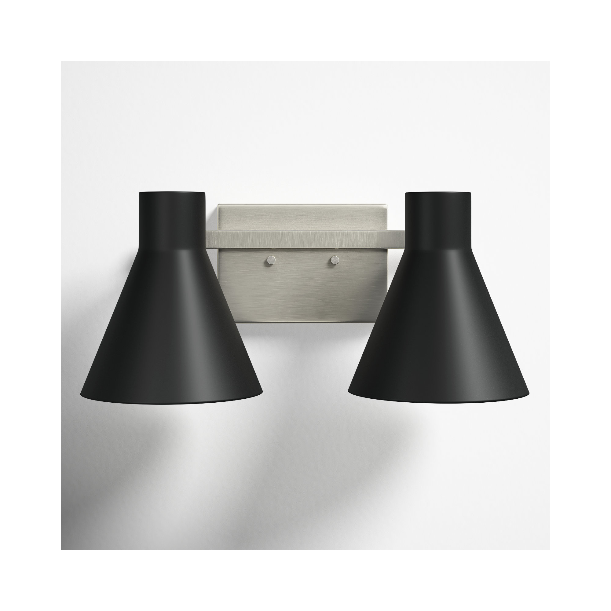 Byers 2 - Light Dimmable Vanity Light, Brushed Nickel, No