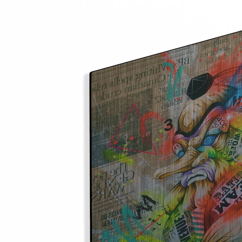 Trinx «Tengu» par Taka Sudo, art mural en métal, H 12 po x l 12 po