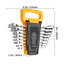 Combination Wrench Set, 8-Piece Ratcheting Wrench Set with Organizer Rack, Cr-V Steel Wrench Set Metric 8 mm to 19 mm, Ideal for General Household, Garage, Workshop, Auto Repairs, Emergency