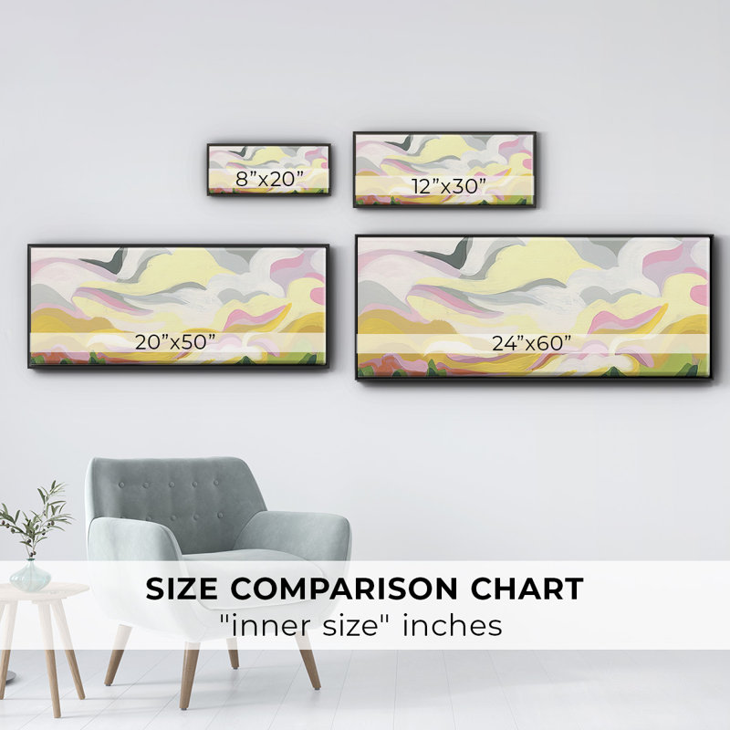 Vallery Swirl II- Framed Canvas