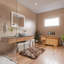 59'' x 26.75'' Soaking Wood Bathtub with Faucet