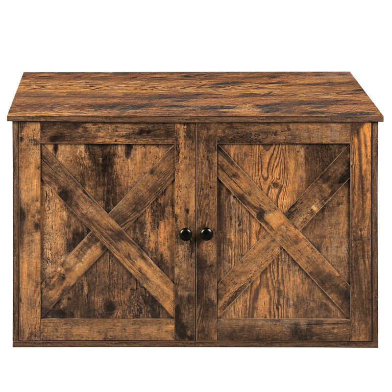 Sulema Litter Box Enclosure, Rustic Brown