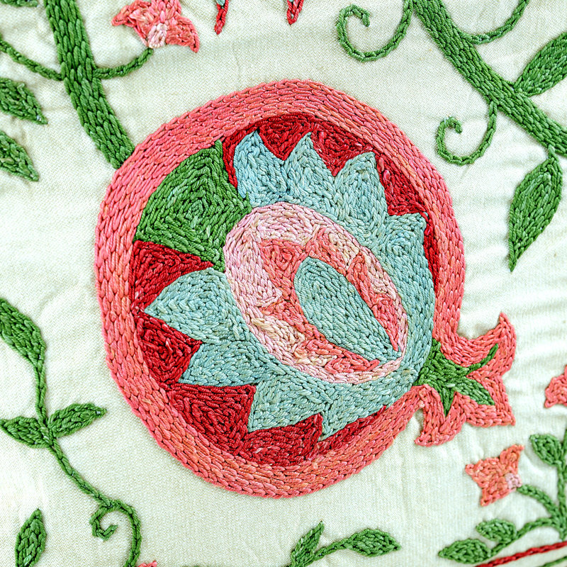 Gold Silk Association Silk Square Pillow Cover